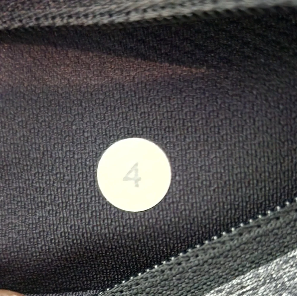 Lululemon Sz. 4 Heathered Black Speed Crop Legging